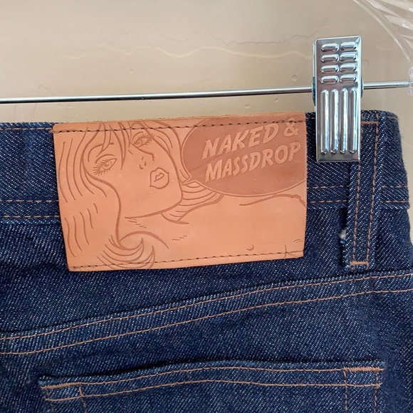 NWOT Naked & Famous RARE MASSDROP Blue Jeans - Picture 4 of 7
